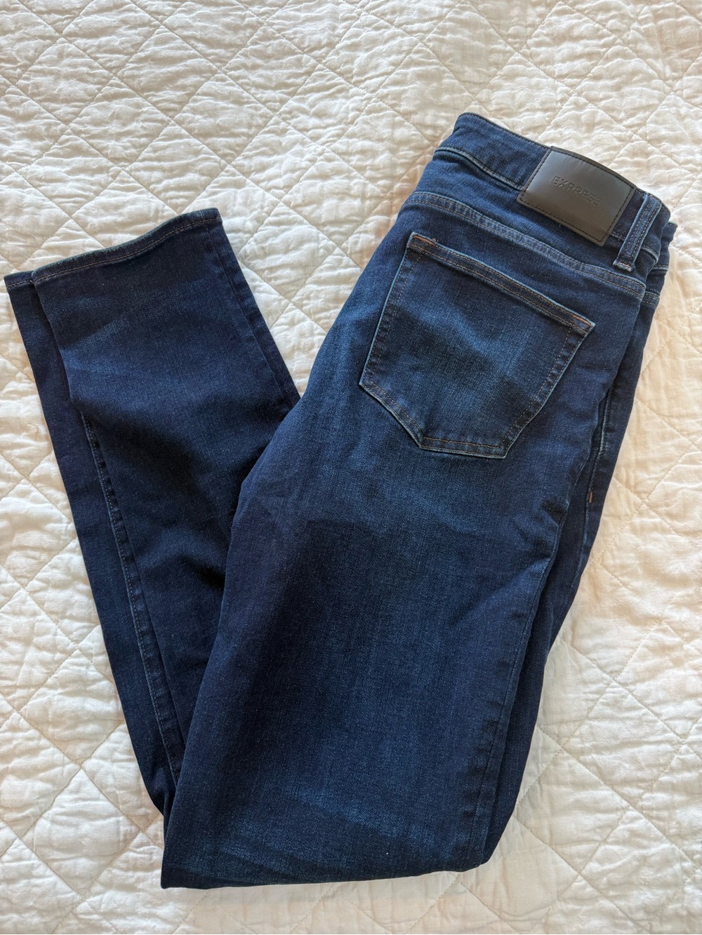 32x36 Express Dark Wash Slim Jeans